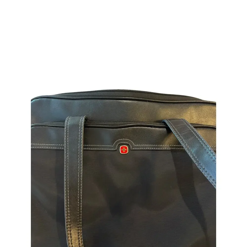 Wenger Rhea Black Nylon Laptop‎ Business Tote Bag Y2k Liner Office Siren 17